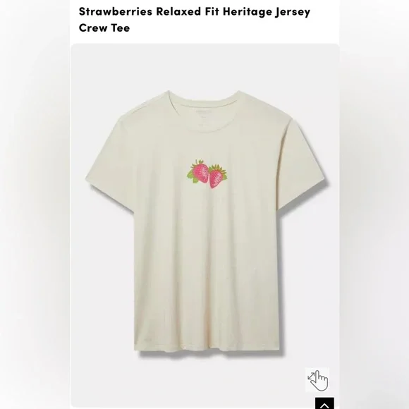 Torrid Strawberry T-Shirt - Picture 5 of 5